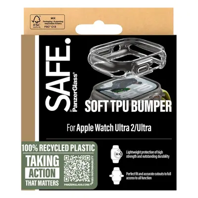 Ochranný kryt na hodinky PanzerGlass SAFE Apple Watch Ultra 2/Ultra bumper čirý rámeček