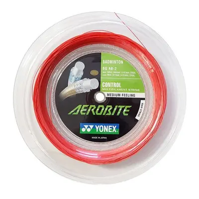 Badmintonový výplet Yonex Aerobite, 0,67mm, 200m, WHITE/RED