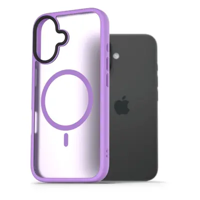 Kryt na mobil AlzaGuard Matte Case Compatible with Magsafe pro iPhone 16 světle fialový