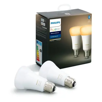 LED žárovka Philips Hue White Ambiance 6W E27 set 2ks