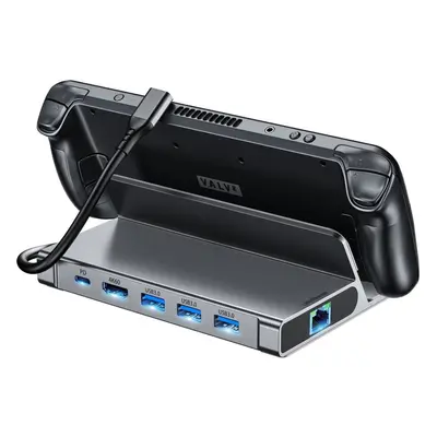 Replikátor portů ChoeTech 6-in-1 Multiport HUB + Steam Deck