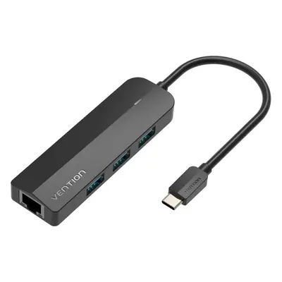 Replikátor portů Vention 5-in-1 USB-C to 3x USB 3.0 / RJ45 Gigabit Ethernet Adapter / Micro-B HU