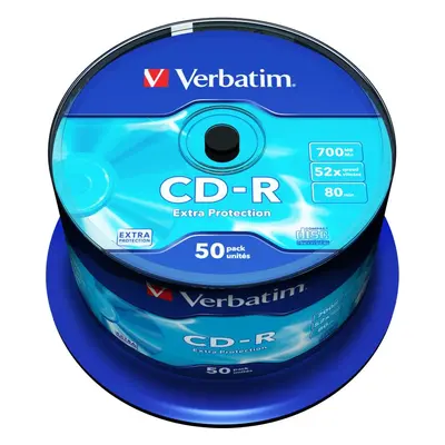 Média VERBATIM CD-R 700MB, 52x, spindle 50 ks