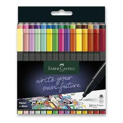 Linery FABER-CASTELL Grip, 30 barev