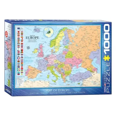 Puzzle Eurographics Puzzle Mapa Evropy 1000 dílků