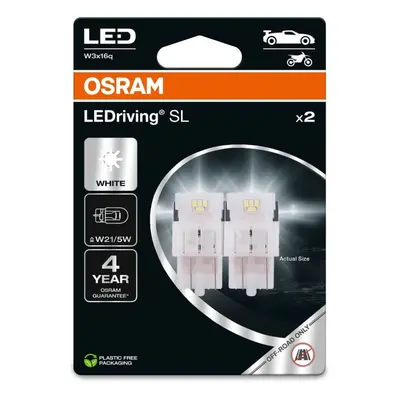 LED autožárovka OSRAM LEDriving SL W21/5W Studeně bílá 6000K 12V dva kusy v balení