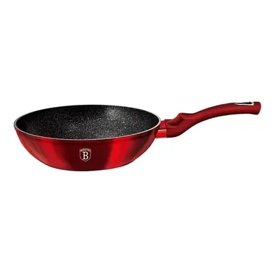 BERLINGERHAUS BERLINGERHAUS Pánev WOK s mramorovým povrchem 30 cm Burgundy Metallic Line BH-6166