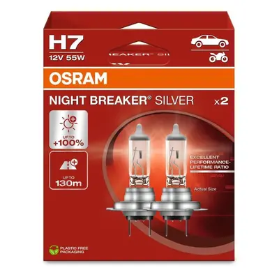 Autožárovka OSRAM H7 Night Breaker SILVER +100%, 2ks