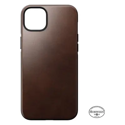 Kryt na mobil Nomad Modern Leather MagSafe Case Brown iPhone 14 Plus