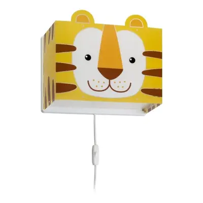 Nástěnná lampa Dalber 64568 - Dětské nástěnné svítidlo LITTLE TIGER 1xE27/60W/230V