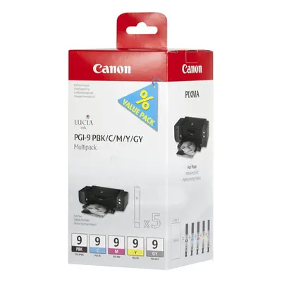 Cartridge Canon PGI-9 PBK/C/M/Y/GY MultiPack