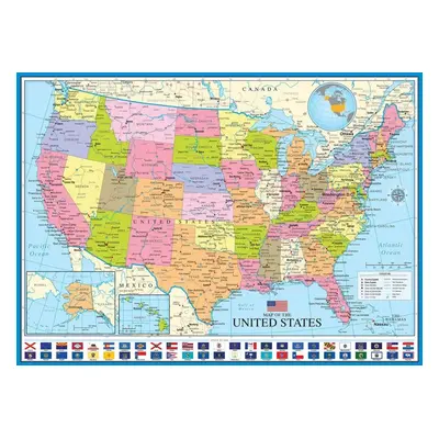 EUROGRAPHICS Puzzle Politická mapa USA 1000 dílků