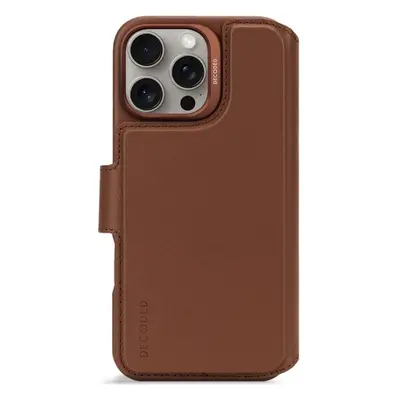 Pouzdro na mobil Decoded Leather Detachable Wallet tan iPhone 16 Pro Max