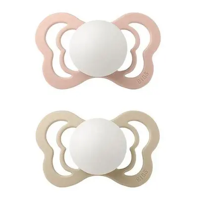 Dudlík Bibs Couture dudlík ortodontický ze silikonu 2ks Noční Blush / Vanilla velikost 1 (0-6m)