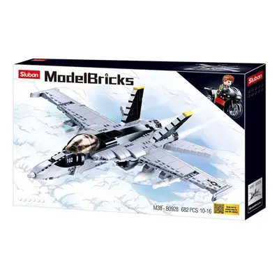 Stavebnice Sluban Army Model Bricks M38-B0928 Super Bumblebee Stíhačka