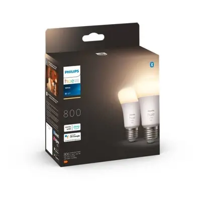 Philips Hue 8719514319028 LED žárovky set 2x9W | 806lm | 2700K - stmívatelné, bluetooth, White