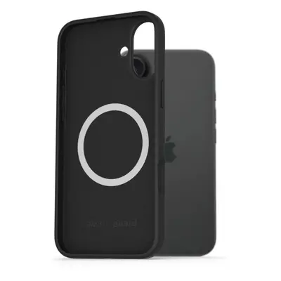 Kryt na mobil AlzaGuard Silicone Case Compatible with Magsafe pro iPhone 16 Plus černý