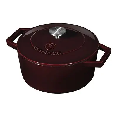 BERLINGERHAUS Pekáč litinový s poklicí 24 cm Burgundy Line BERLINGERHAUS BH-6497