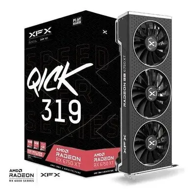 Grafická karta XFX Speedster QICK 319 AMD Radeon RX 6750 XT Black