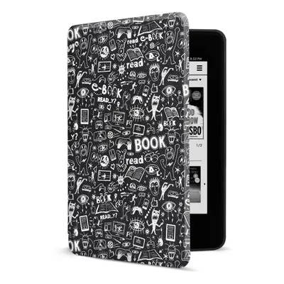 Pouzdro na čtečku knih CONNECT IT CEB-1043-BK pro Amazon NEW Kindle Paperwhite 4 (2018), Doodle 