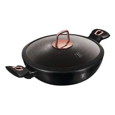 BERLINGERHAUS BERLINGERHAUS Pánev WOK s poklicí 30 cm Black Rose Collection BH-7112