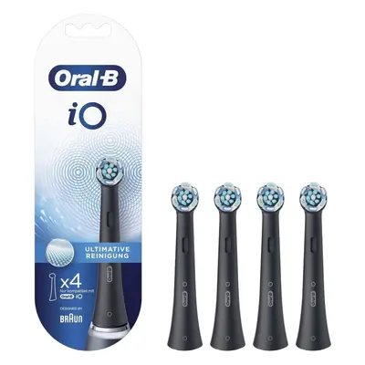 Náhradní hlavice k zubnímu kartáčku Oral-B iO Ultimate Clean černé, 4 ks