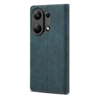 Pouzdro na mobil Lenuo Leather flipové pouzdro pro Xiaomi Redmi Note 13 Pro, modrá