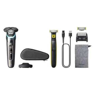 Set Philips Series 9000 Wet & Dry S9974/35 + Philips OneBlade QP2724/30