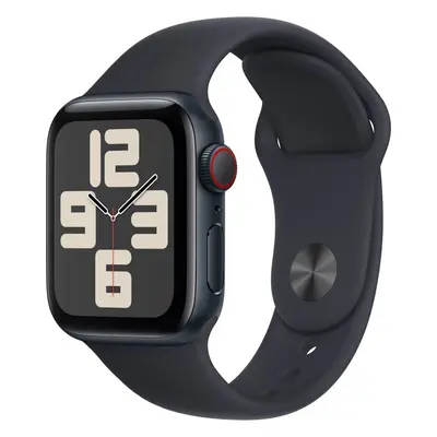 Chytré hodinky Apple Watch SE Cellular 40mm Temně inkoustový hliník s temně inkoustovým sportovn