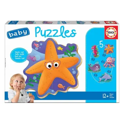 Puzzle Educa Baby puzzle Podvodní svět 5v1 (2-4 dílky)