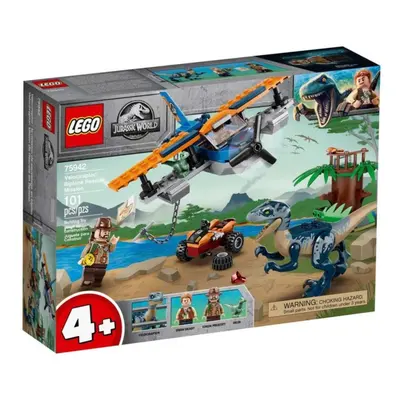 LEGO stavebnice LEGO Jurassic World 75942 Velociraptor: Záchranná mise s dvouplošníkem