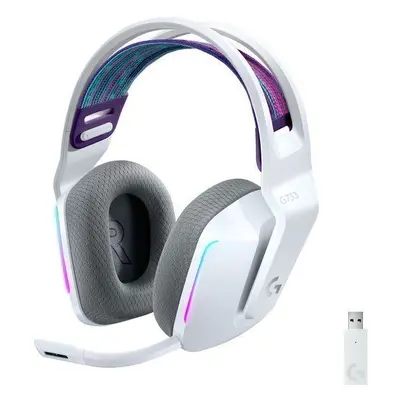 Herní sluchátka Logitech G733 LIGHTSPEED Wireless RGB Gaming Headset WHITE