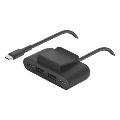 USB Hub Belkin USB power Extender, 2xC 2xA až 30W, černý