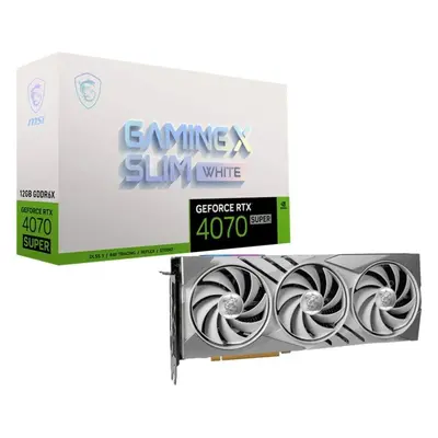 Grafická karta MSI GeForce RTX 4070 SUPER 12G GAMING X SLIM WHITE