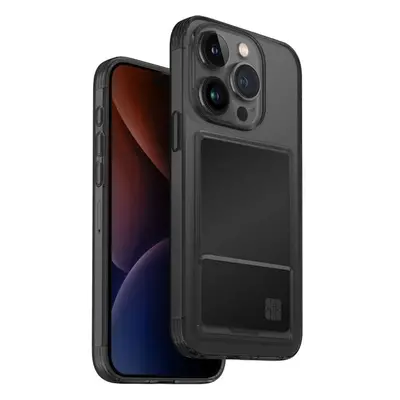 Kryt na mobil UNIQ Air Fender ID ochranný kryt na iPhone 15 Pro, Smoked (Grey tinted)