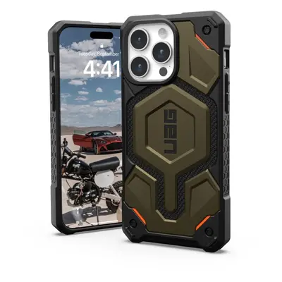 Kryt na mobil UAG Monarch Pro MagSafe kevlar Element Green iPhone 15 Pro Max