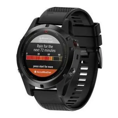 Řemínek Tactical Silikonový řemínek pro Garmin Fenix 5 / Fénix 6 (Pro) Black