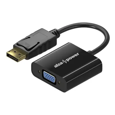 Redukce AlzaPower DisplayPort (M) to VGA (F) 0.18m lesklý černý