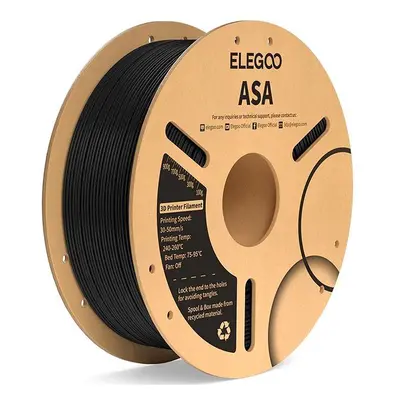 Filament Elegoo ASA-1.75mm-1KG-Cardboard Spool-Black