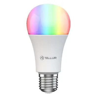 LED žárovka Tellur WiFi Smart žárovka E27, 9 W, RGB bílé provedení, teplá bílá, stmívač