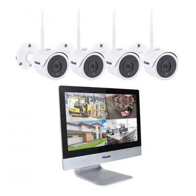 IP kamera Secutek WiFi kamerový systém SLG-WIFI3604M4FE200 - 4x 2MP kamera, 12" NVR