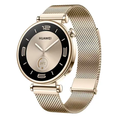 Chytré hodinky Huawei Watch GT 4 41 mm Gold Milanese Strap