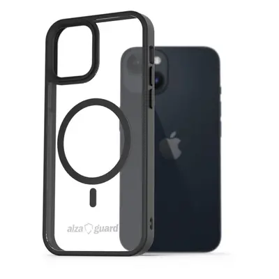 Kryt na mobil AlzaGuard Clear TPU Case Compatible with Magsafe pro iPhone 14 černé