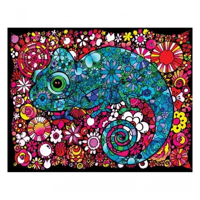 Omalovánky Colorvelvet Sametový obrázek Chameleón