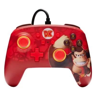 Gamepad PowerA Enhanced Wired Controller for Nintendo Switch - Donkey Kong Flex