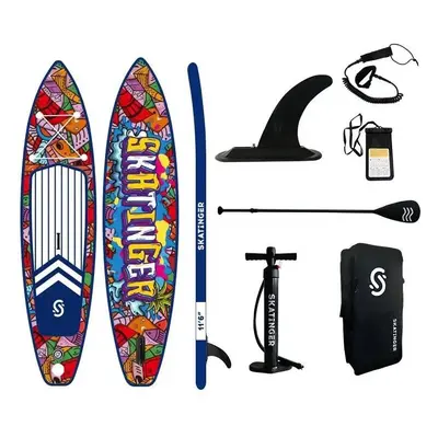 Paddleboard s příslušenstvím Skatinger Graffity Colorful Dreams 350cm