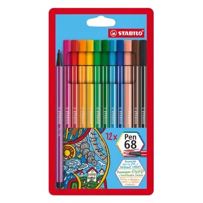 Popisovače STABILO Pen 68 Art Therapy - sada 12ks