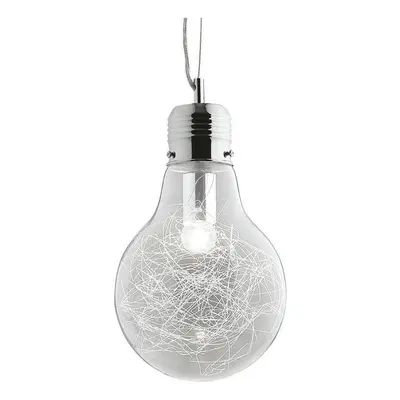 závěsné stropní svítidlo Ideal lux Luce SP1 033679 1x60W E27 - chrom/transparentní