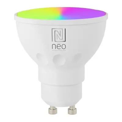 LED žárovka IMMAX NEO Smart žárovka LED GU10 4,8W RGB+CCT barevná a bílá, stmívatelná, Zigbee