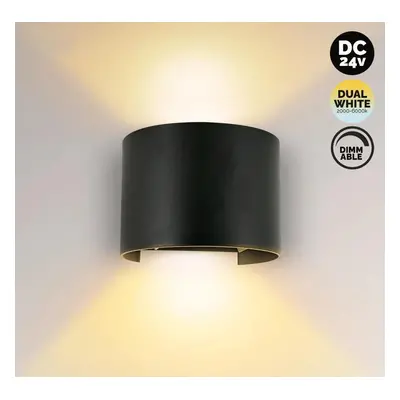 Kama Lights LED nástěnné svítidlo 24V Dual White WL135R 12W IP65 Barva: Černá